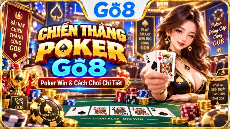 Chiến Thắng Poker GO8 với giao diện Poker Win